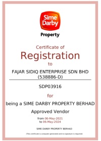 Sime Darby Property Berhad Approved Vendor